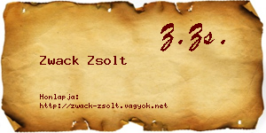 Zwack Zsolt névjegykártya